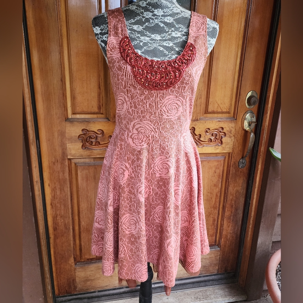 Free People Rose Lace Dress